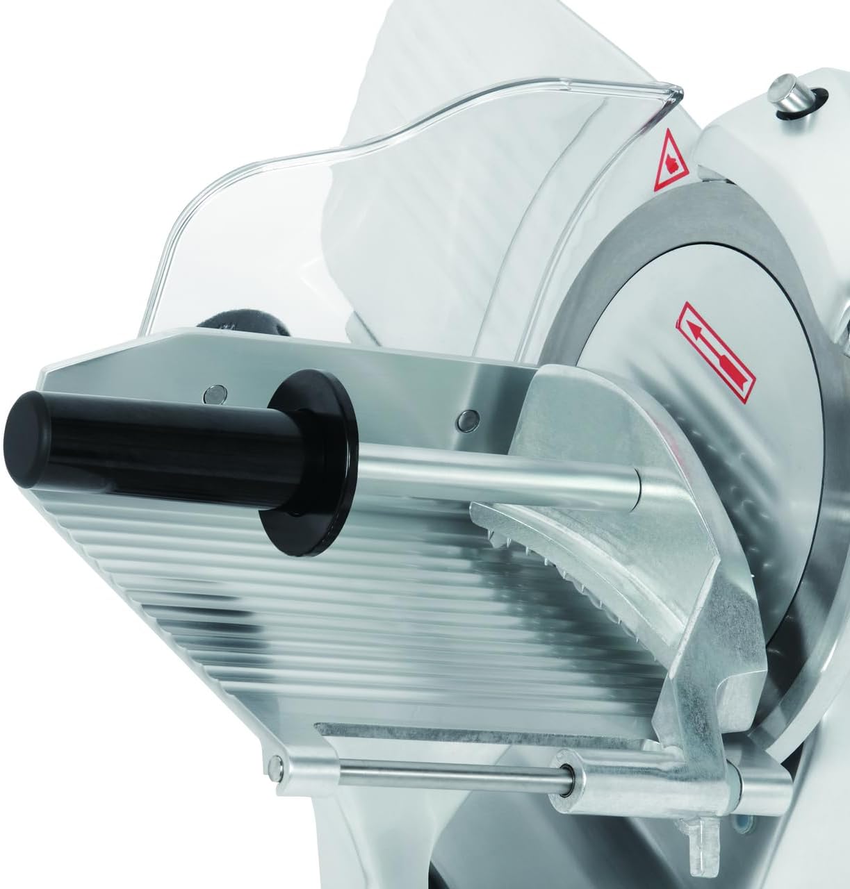 METRO PROFESSIONAL Cortafiambres GFS3019, Cuchilla 19,5 cm, Grosor 0-12 mm, 120 W, Aluminio Anodizado, Plata
