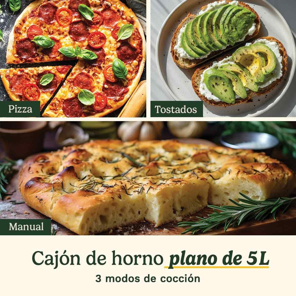 Cuisinart Tri Zone Air Fryer y Horno 13,6L sin PFAS | 3 zonas | 2 cestas 4,3L + horno 5L | 9 funciones: freír, asar, grillar, hornear, recalentar, deshidratar, pizza, tostar, manual