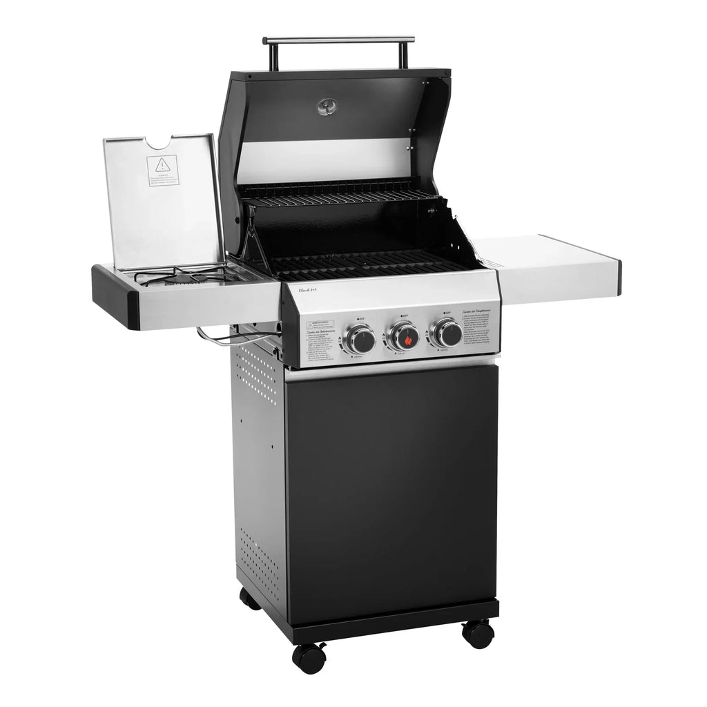 2026 Barbacoa de gas BLACK 2+1