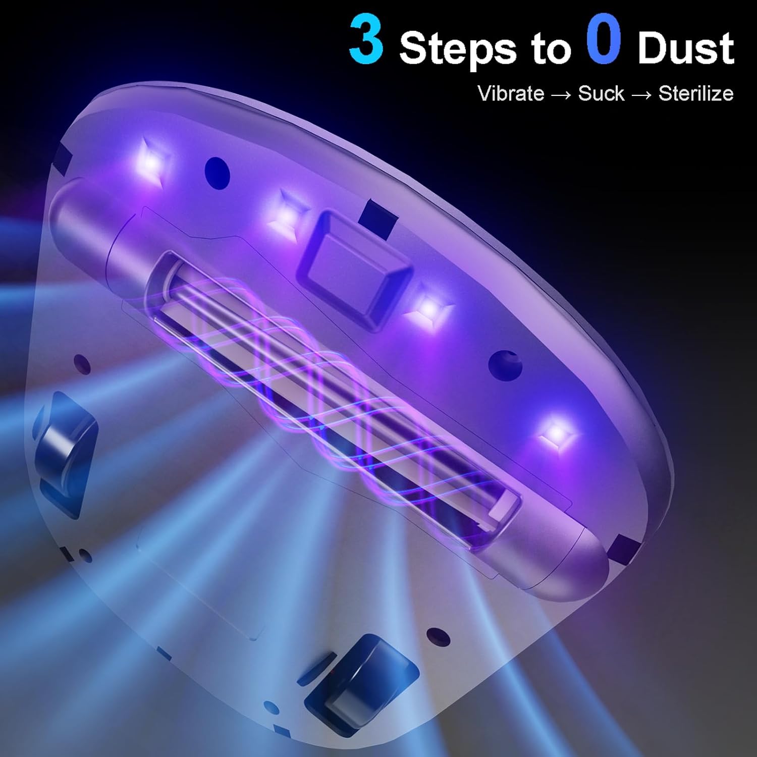 Robot X1, Aspirador de Acaros, Navegación Inteligente, Limpieza Automática de Cama, Manos Libres, Detección de Bordes, Cuatro Modos de Limpieza, 55dB Silencioso, Succión de 14AW