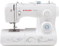 Singer Talent 3323-30 Mechanical Sewing Machine, Utility Stitches, One-Step Fully Automatic Eyelet Stitches, Zig-Zag Up to 6 mm, Automatic Threading, Professional Sewing Machine, White