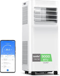 COMFEE Penguin Portable Air Conditioner 3 in 1 | 9000 BTU/2250 Refrigerators with App + Remote Control | Air Conditioner and Dehumidifier | Low Consumption | Follow Me Function | Includes Window Kit