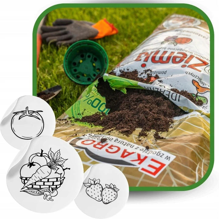 Ziemia Ogrodowa BIO Kompost 1050L do pomidorów warzyw rozsad PALETA