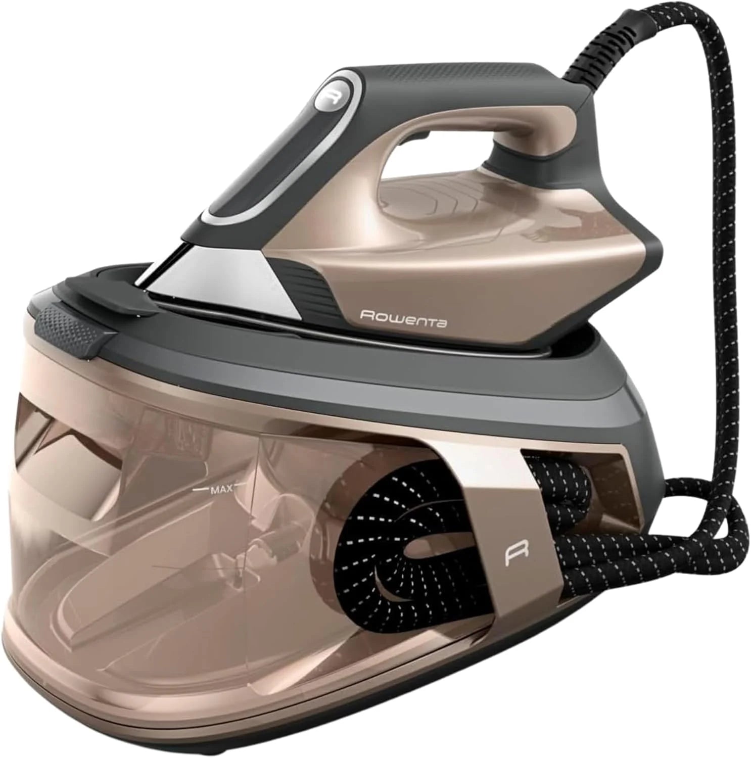 Rowenta Force Pro 500, Ironing Center, 7.5 Bar, 550 g/minute Steam Boost, Quicksteam Technology, Energy Saving, 2 ECO and MAX Modes, Eucalyptus and Black, VR9042F0