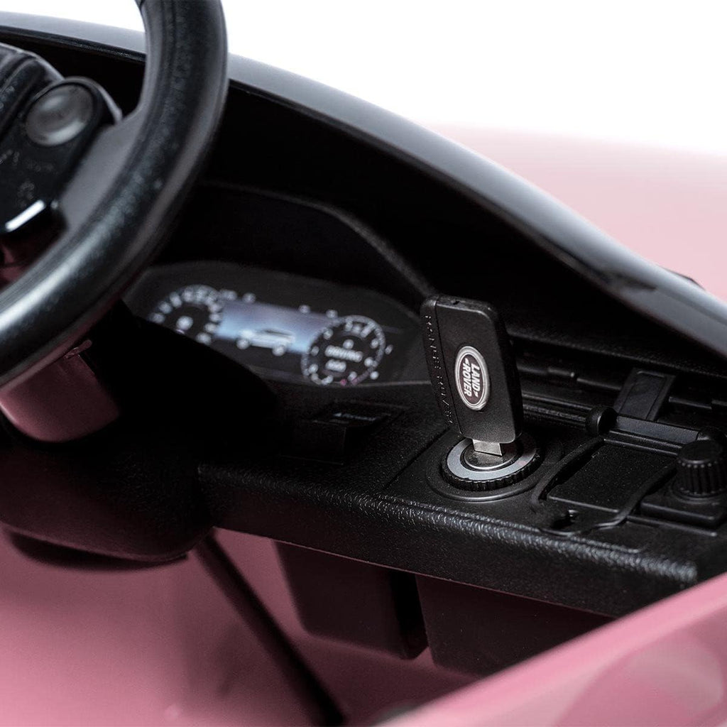 Coche eléctrico Infantil Rosa Land Rover Evoque 12V con Pantalla MP4, Mando a Distancia y Ruedas de Goma EVA