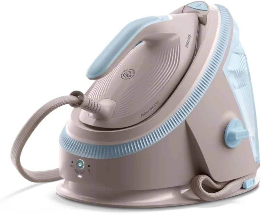 Philips PerfectCare Series 7000 Ironing Center – Steam Stroke 600 g, Pressure 8.5 Bar, OptimalTEMP, SteamGlide Elite Sole, Removable Reservoir 1.5L, Vertical Ironing, Easy De-Calc (PSG7200/60)