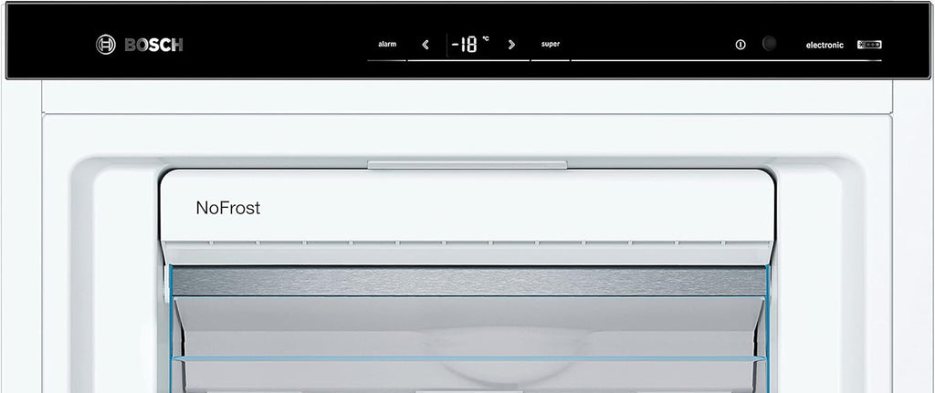 Bosch GSN51AWCV Serie 6 - Congelador independiente, 161 x 70 cm, 175 kWh por año, color blanco, 290 L, tamaño XXL, iluminación LED, VarioZone, NoFrost