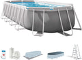 Intex 26798NP - Piscina desmontable ovalada intex prism frame 610x305x122 cm con depuradora