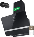 CIARRA CBCB6736H Campana Extractora de Pared 60cm Clase A+++ 3 Velocidades Evacuación al Exterior y Recirculación Interna por Filtro de Carbón CBCF003 Luz LED
