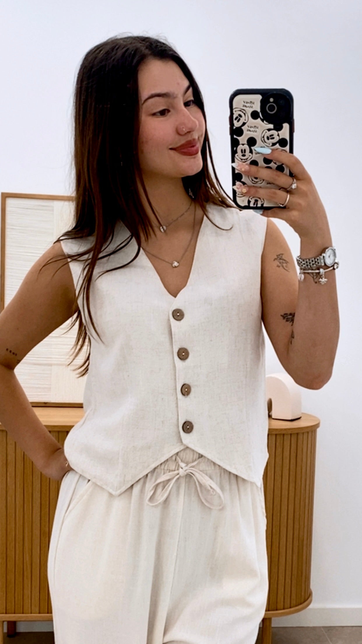 CHALECO LINO
