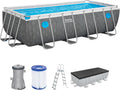 Bestway Juego de Piscina Rectangular Splashview de 16' x 8' x 48"/4.88 MX 2.44 MX 1.22 m
