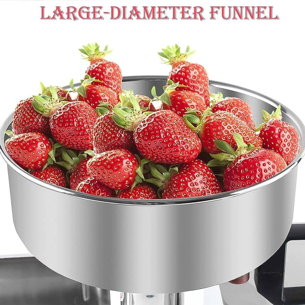 Fresadora de tomate comercial, alimentos de acero inoxidable de 450 W, máquina for hacer salsa prensada, máquina exprimidora de salsa de tomate for salsa de fresa y arándano