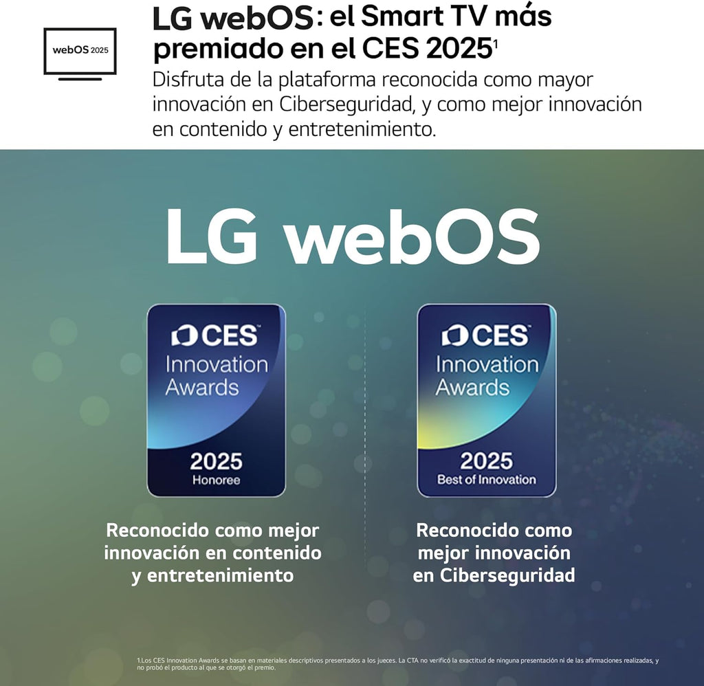 43NANO80A6B - TV 43", 4K NanoCell, Smart TV, LED IA, WebOS 25, Procesador Potente e Inteligente, Super Upscaling, Dolby Digital Plus, Alexa/Google Assistant, Negro