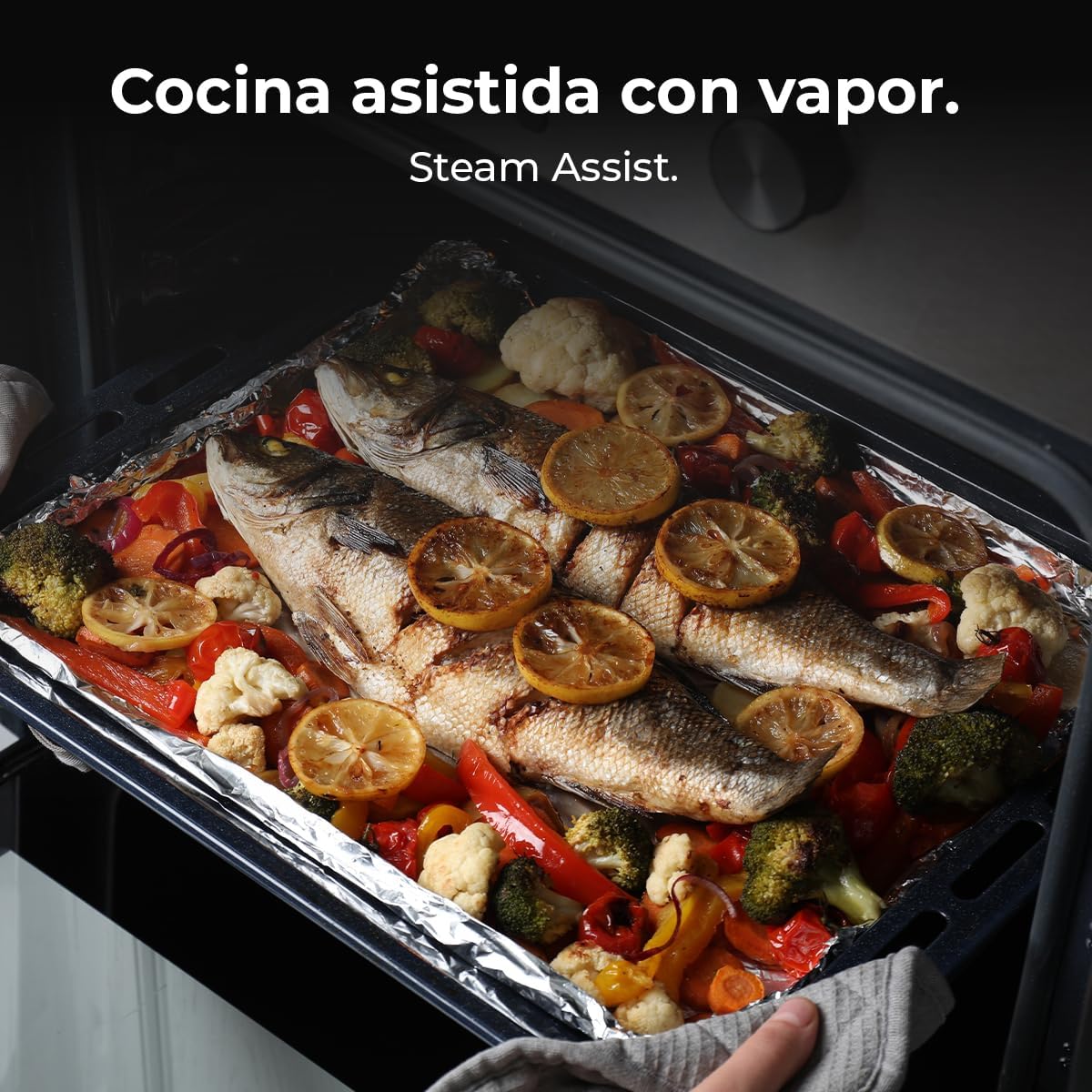 Cecotec Horno Integrable Multifunción 70L Bolero Hexa M236000 Inox Time. 2800W, 6 Funciones, Temporizador, Steam Base XXL, Steam Assist, Steam EasyClean, Cooling Fan, Modo Defrost, Eco, Convección