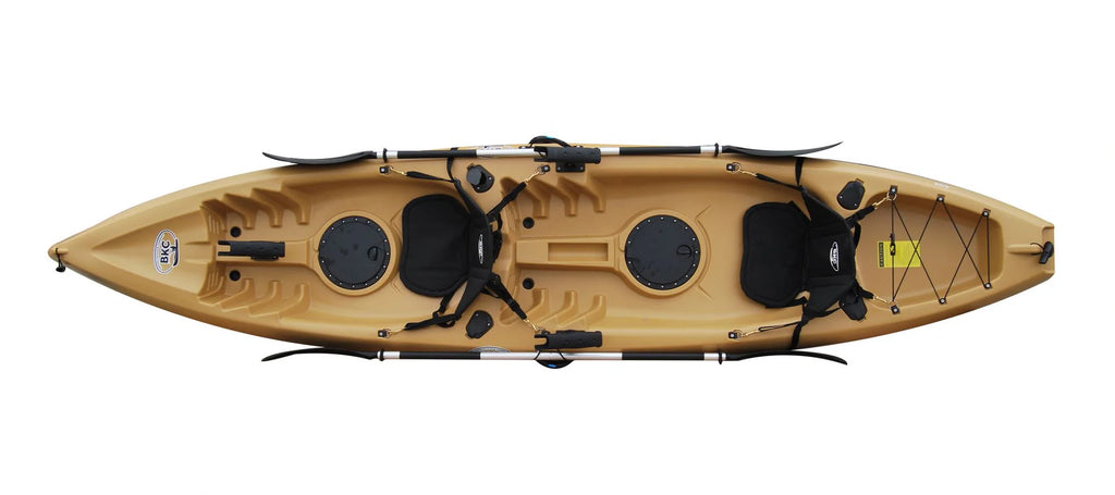 2026 Kayak de pesca tándem BKC TK181 de 3,9 m para 2 personas con asientos acolchados y remos