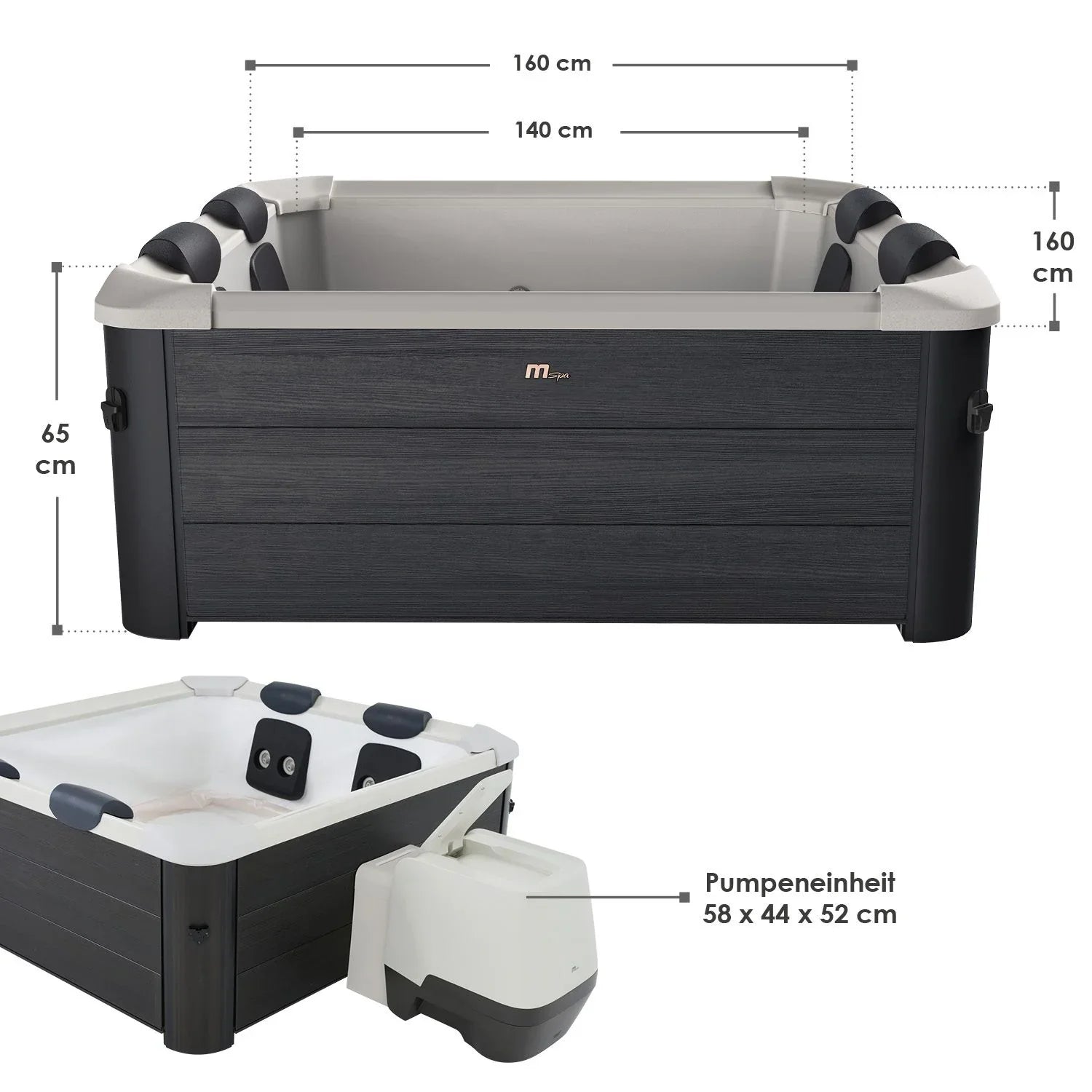 2026 Spa Whirlpool Oslo con iluminación LED