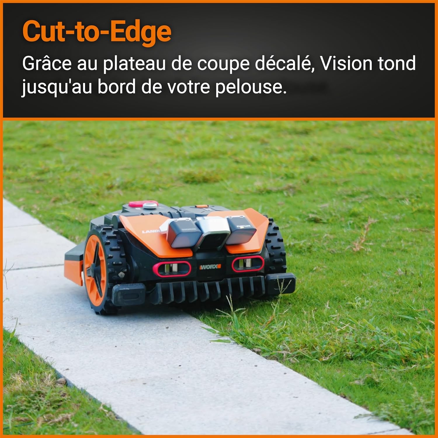 WORX Landroid Vision S250 WR202E Robot cortacésped para Jardines de hasta 250 m² – Robot cortacésped Inteligente sin Cable de limitación – WiFi y Bluetooth – prevención Activa de obstáculos con