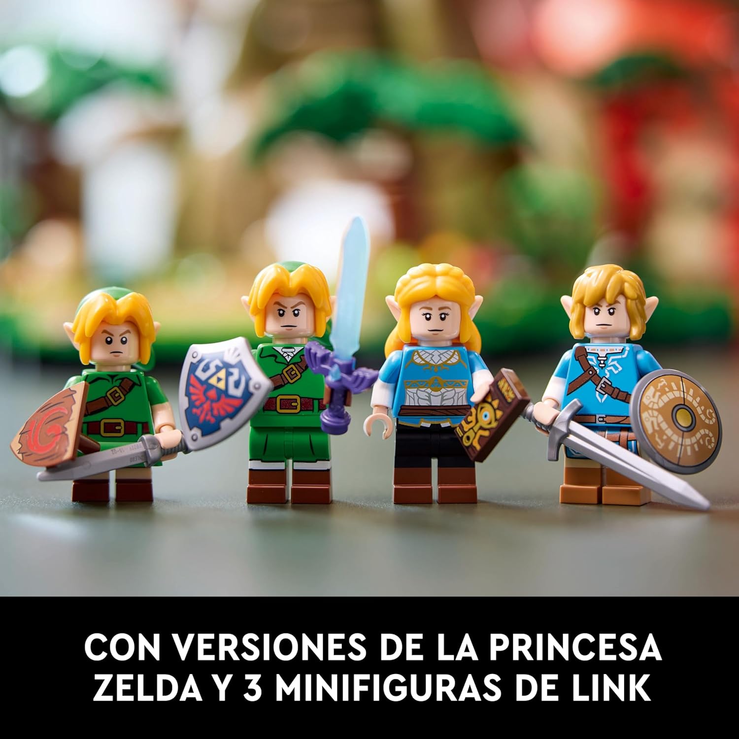 The Legend of Zelda Gran Árbol Deku “2 en 1”, Kit de Maquetas para Adultos con Zelda y 3 Minifiguras de Link, Regalo para Fans de los Videojuegos Ocarina of Time y Breath of The Wild 77092