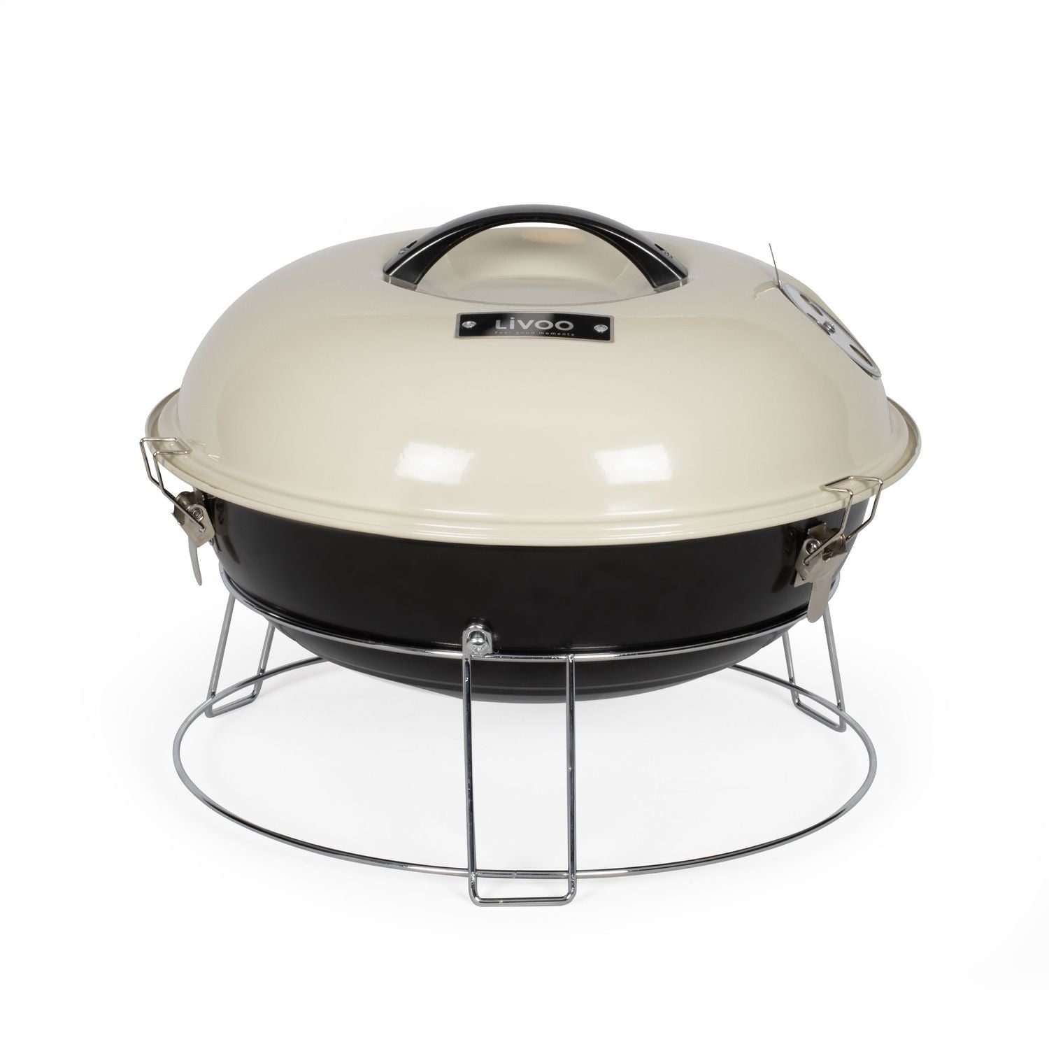 Livoo Barbacoa De Carbón 38cm Beige - Doc301
