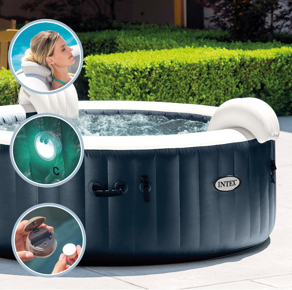 Intex SPA Hinchable 4 Personas Bubble Massage Navy (55084)