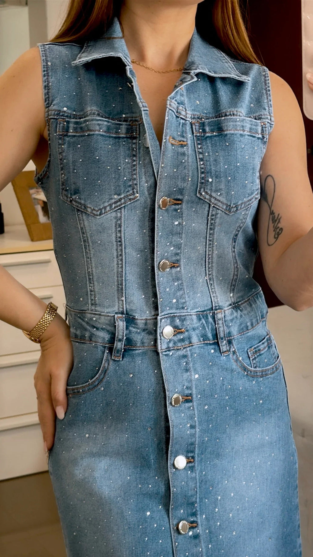VESTIDO BRILLIS DENIM