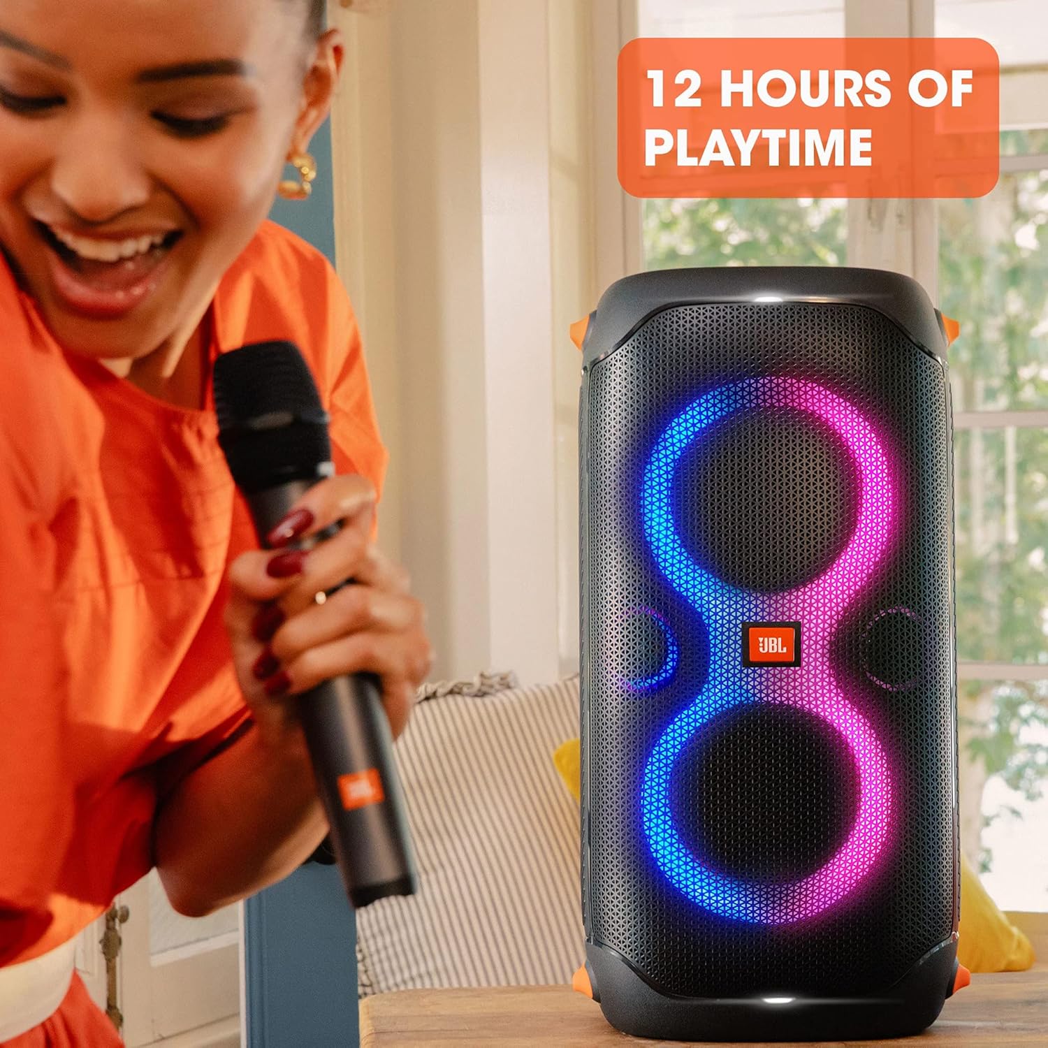 Jbl Partybox 110 JBLPARTYBOX110EU Głośnik Bluetooth, Czarny, ‎24 x 69 x 2,5 cm