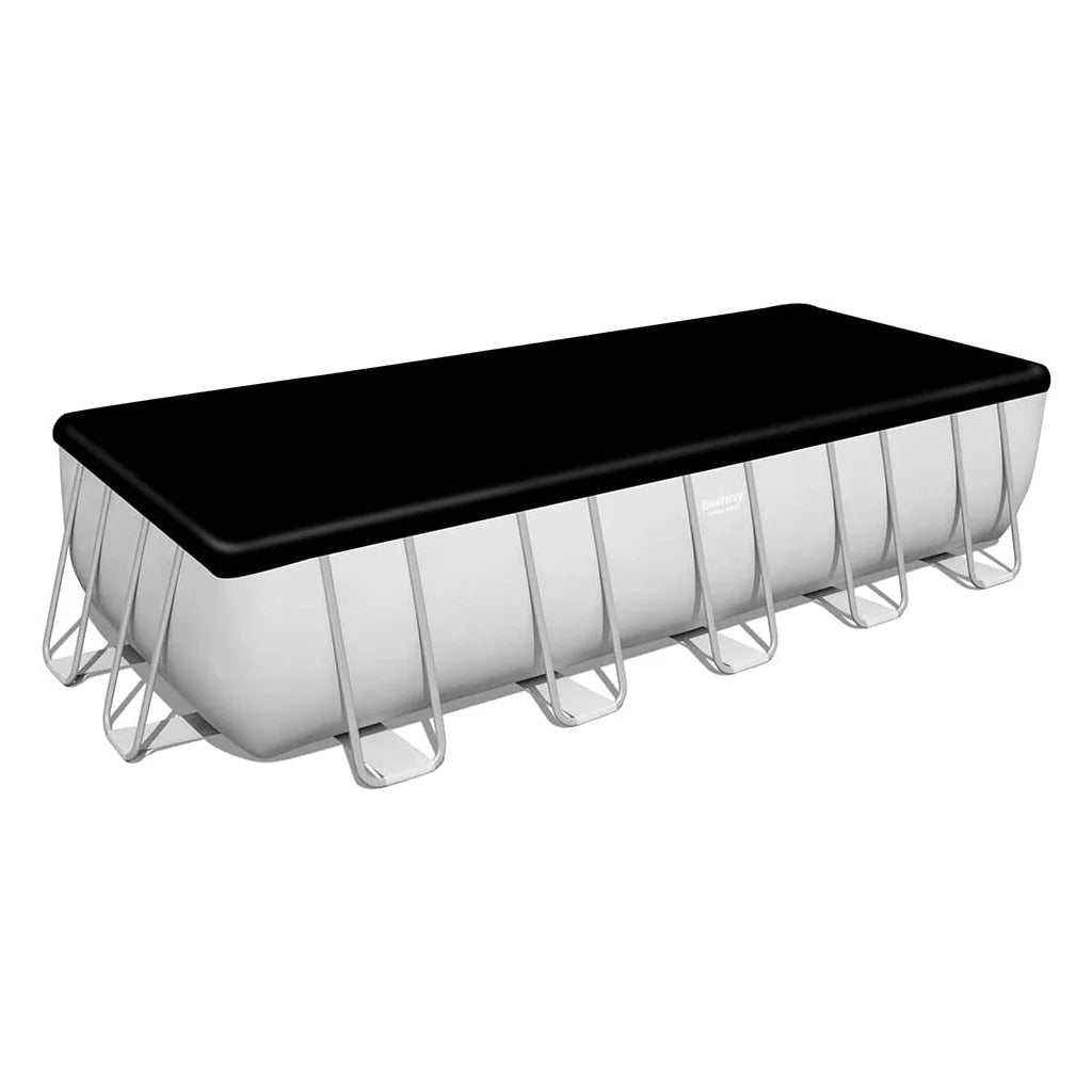 2025 Bestway 5611Z Power Steel Frame Pool Kit completo con bomba de filtro 640 x 274 x 132 cm, gris claro