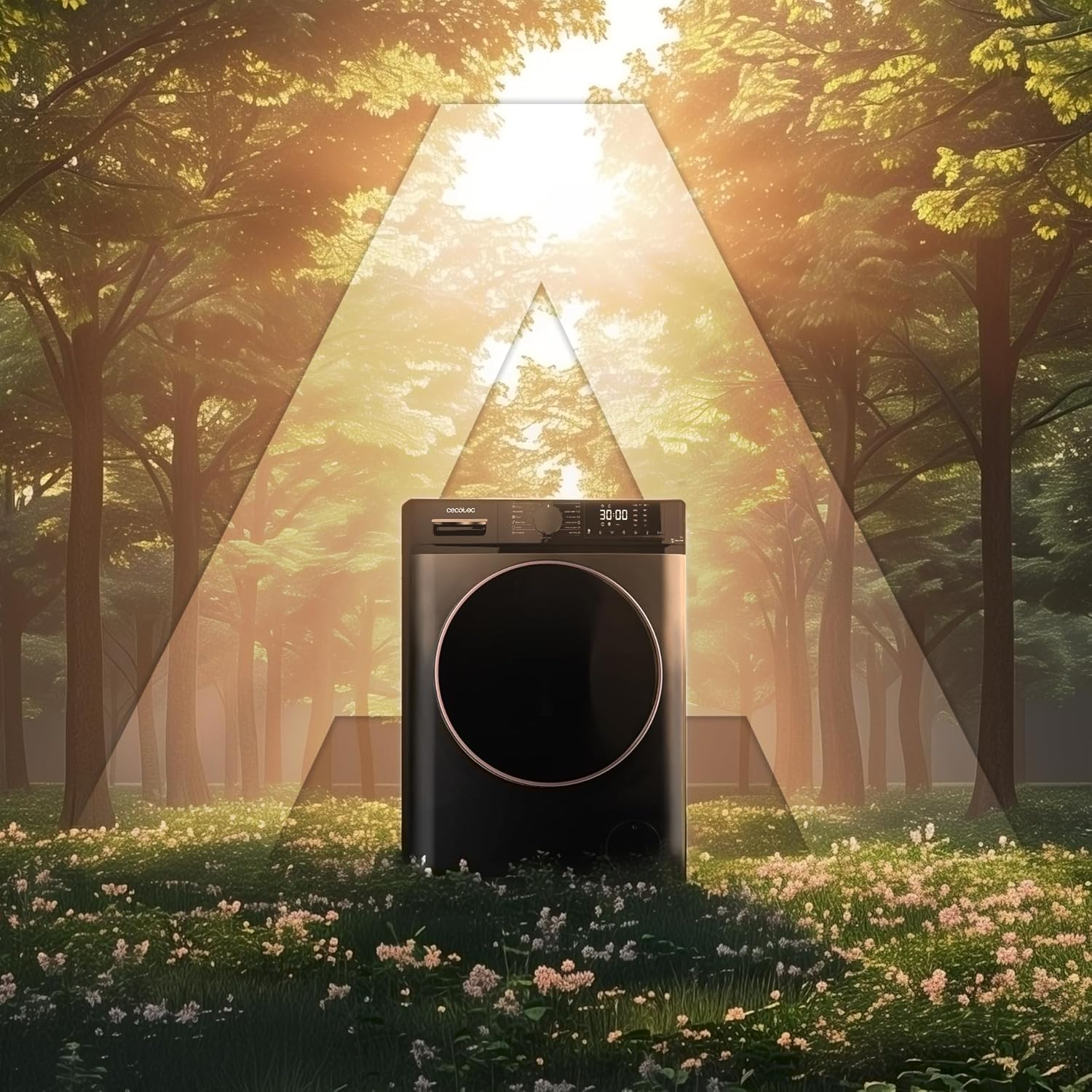 Cecotec Lavadora 10Kg Carga Frontal Bolero DressCode 10610 Inverter Steel A. 1400 RPM, Steam Max, Motor Inverter Plus, 15 Programas, OnSmart, Smooth Wash, Stop&Go, Goma Antibacteriana, Drum Clean