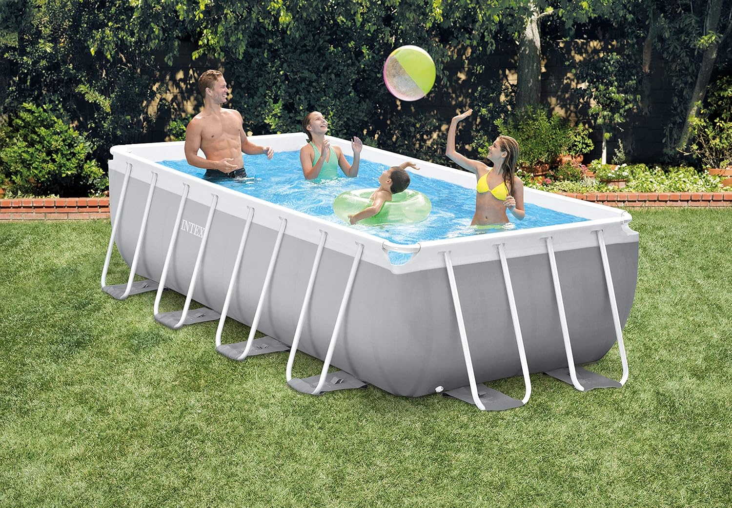 Intex 4M X 2M X 1M Prism Frame Rectangular Pool Set