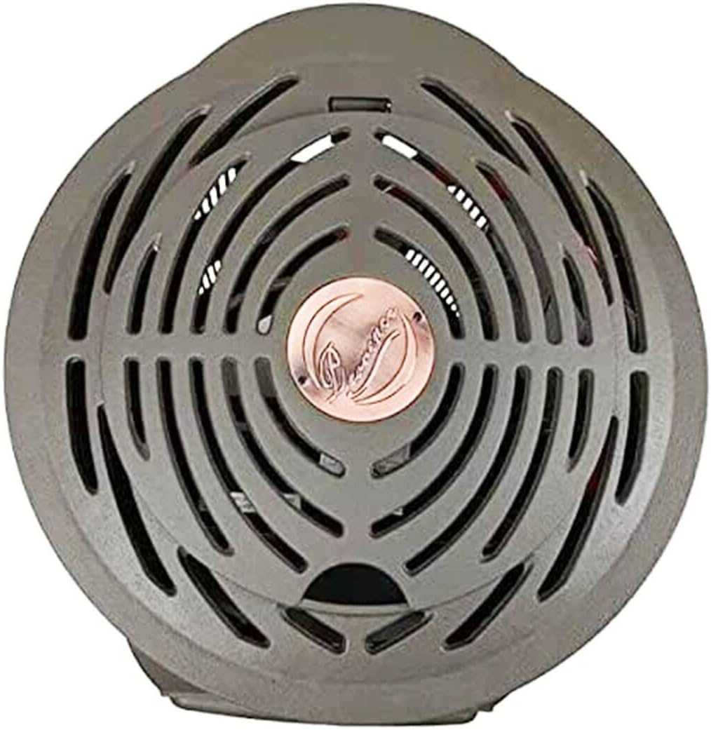 Calefactor auxiliar portátil de gas de estilo antiguo, color marrón