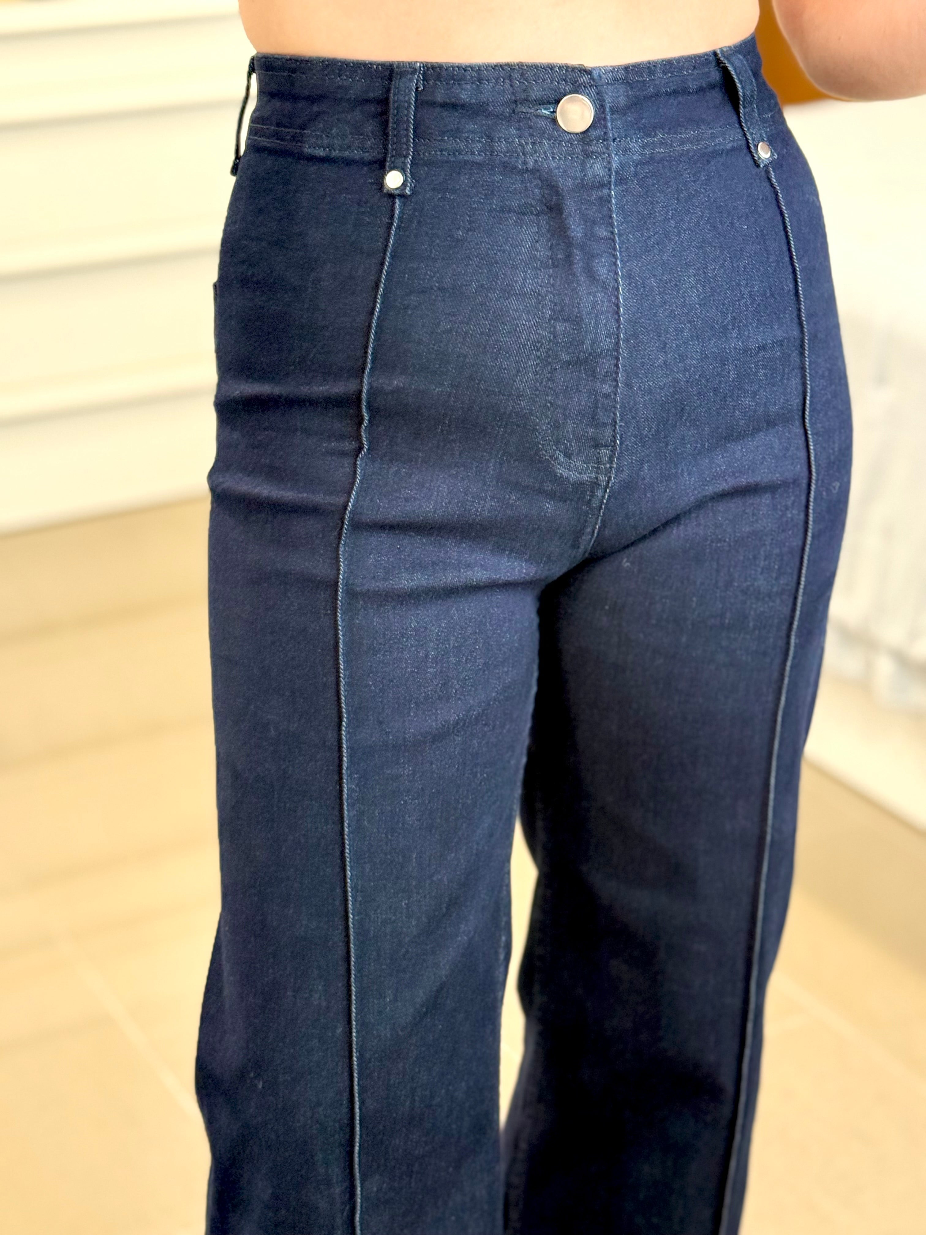 PANTAL¨®N DENIM COSTURAS