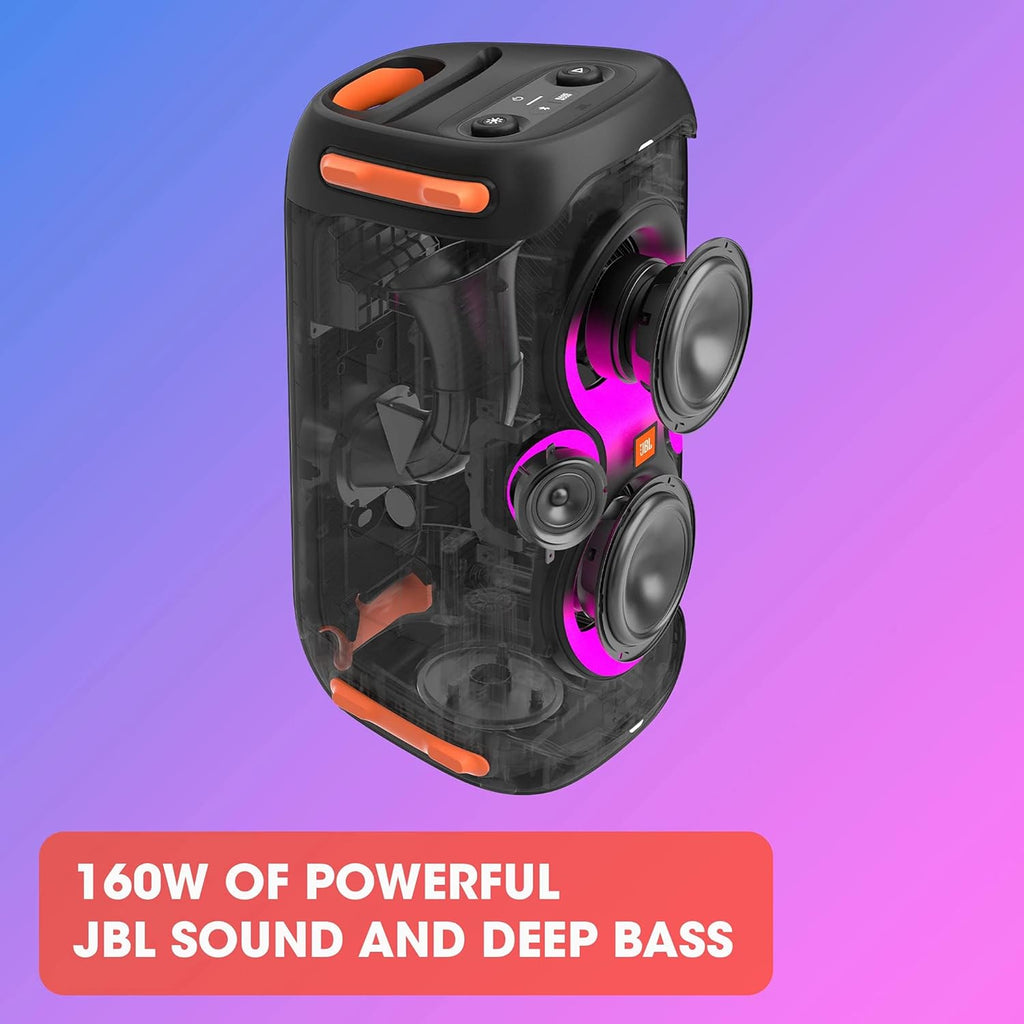 Jbl Partybox 110 JBLPARTYBOX110EU Głośnik Bluetooth, Czarny, ‎24 x 69 x 2,5 cm