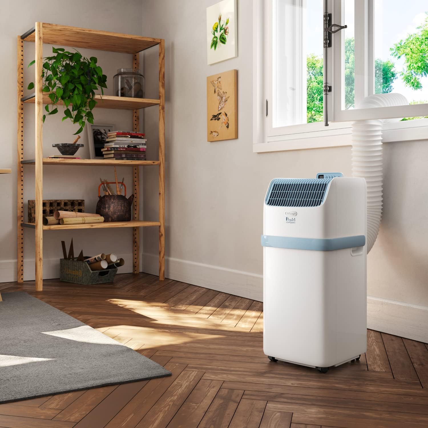 Pinguino Compact PAC ES72 YOUNG Aire Acondicionado Portátil 8.300 BTU/h, 2,1 kW, hasta 60m³, Función Deshumidificador y Ventilación, Temporizador 24 Horas