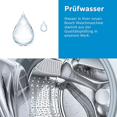 2025 Bosch WAN282K3, Serie 4, Lavadora de carga frontal, 8 kg, 1400 rpm, SpeedPerfect, máximo ahorro de energía y agua, función de añadir ropa, especialmente higiénica, AquaStop, IronAssist
