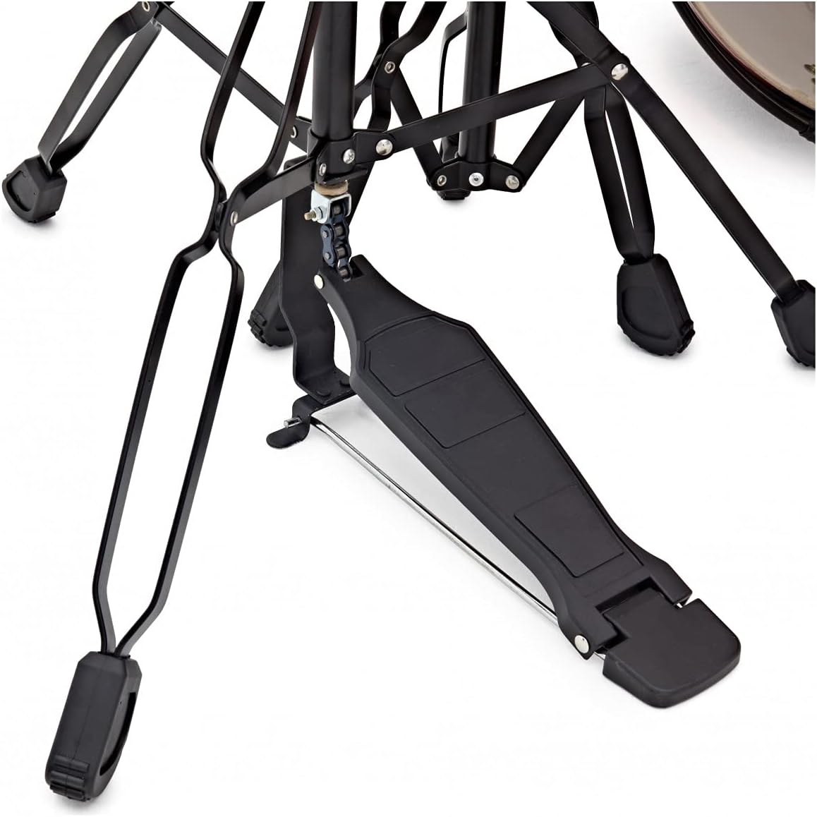 Gear4music BDK-1 Kit de Batería Compacta Completa para Principiantes - Batería Acústica de 5 Piezas, Platillos, Pedal de Bombo, Sillín y Baquetas - Negro