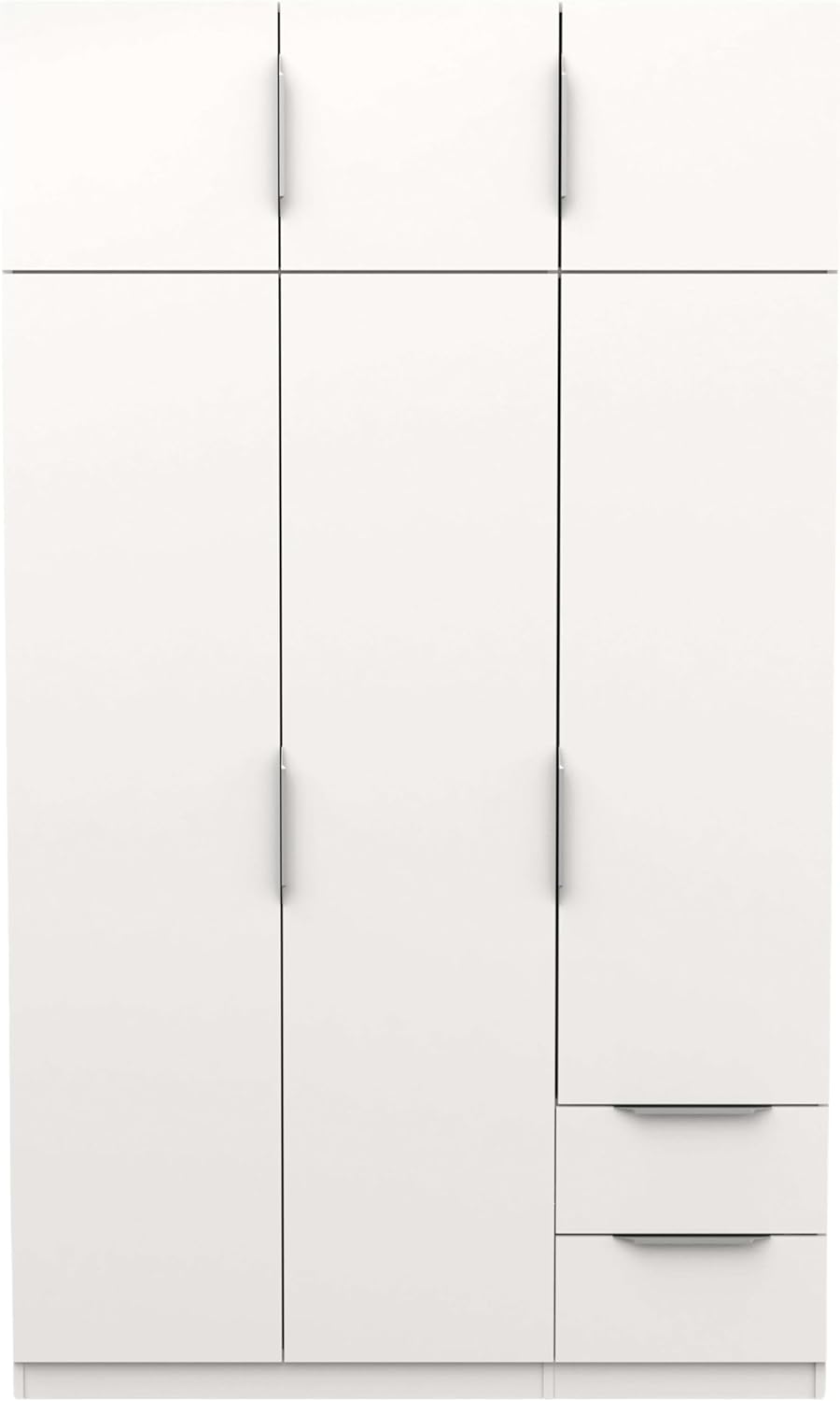 Miroytengo Armario Ghost Grande 6 Puertas y 2 Cajones Color Blanco Mate 203x119 cm