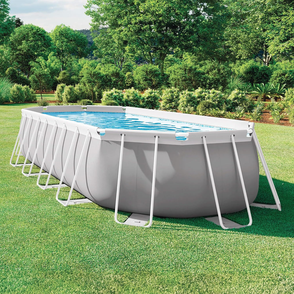 Intex 26798NP - Piscina desmontable ovalada intex prism frame 610x305x122 cm con depuradora