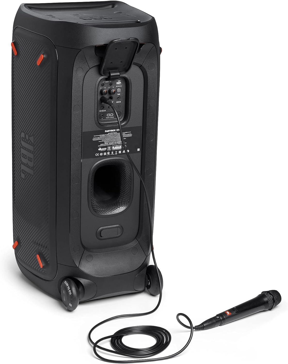Jbl Partybox 110 JBLPARTYBOX110EU Głośnik Bluetooth, Czarny, ‎24 x 69 x 2,5 cm
