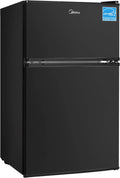 Midea White Combi Fridge 262 L | 55 cm x 177 cm | Combi Fridge with 65L Freezer and Low Frost Technology - Independent Low Consumption Refrigerator, Reversible Doors, Silent 39 dB