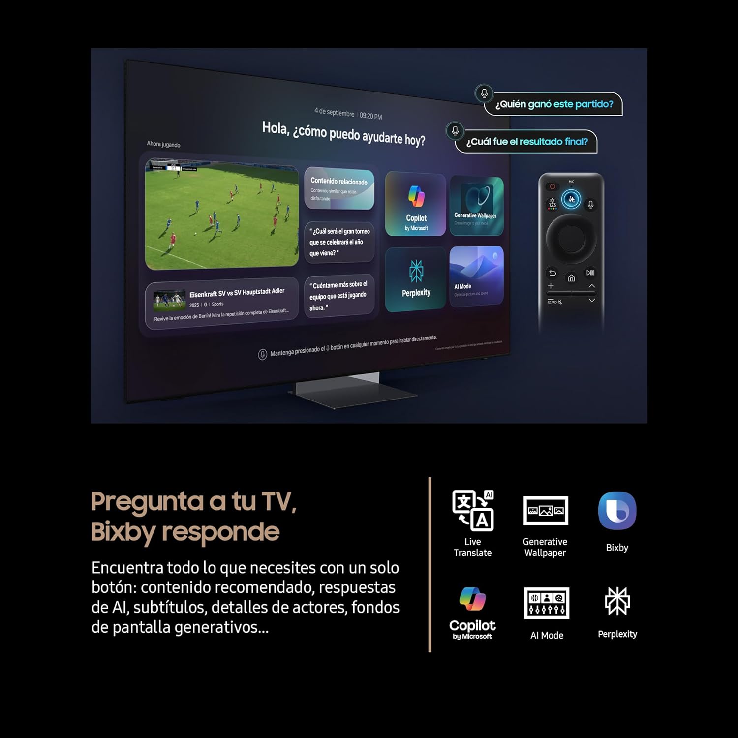 TV 65 Pulgadas OLED S93F 4K Smart TV con Vision AI, Motion Xcelerator 144Hz y Colores certificados por Pantone