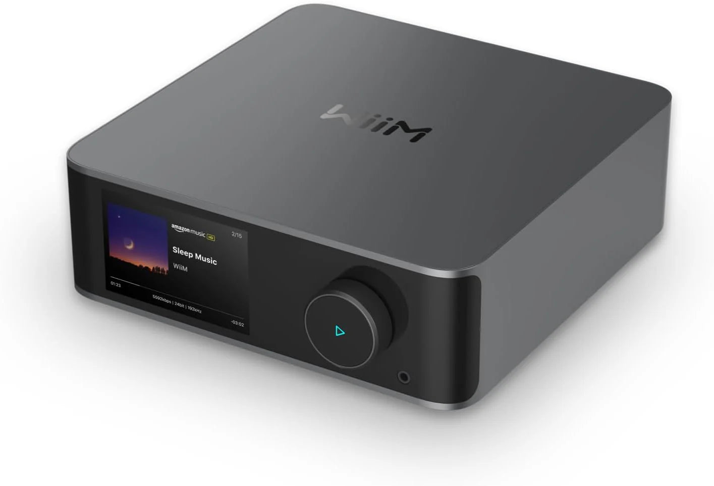 WiiM Ultra Music Streamer, Digital Preamp, 3.5" Touchscreen, Compatible with Google Cast, Alexa, Play Spotify, Amazon Music, Tidal, HDMI ARC, Phono Input, Headphone Out, Gray