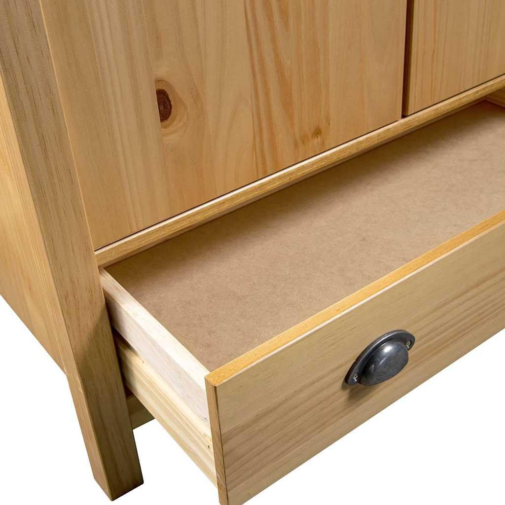 vidaXL Armario de 2 Puertas Muebles para Ropa Roperos Guardarropas de Dormitorio Organizador Colgar Almacenamiento 89x50x170 cm Blanco Madera Pino