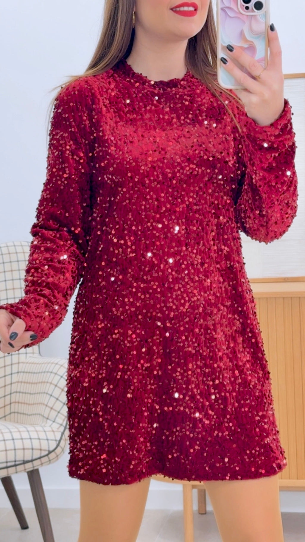 VESTIDO LENTEJUELAS
