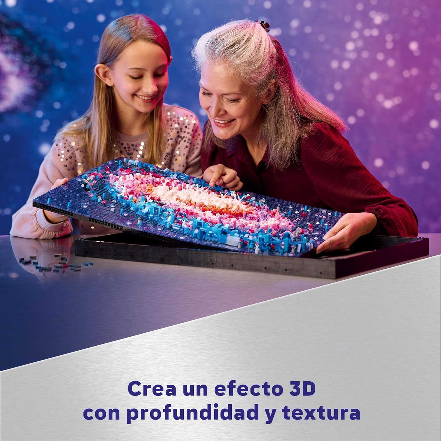 Art Galaxia Vía Láctea Arte Mural y Decoración de Pared para el Salón y Hogar, Regalo Creativo de Astronomía para Hombres y Mujeres, Maqueta para Adultos, Póster 3D 31212