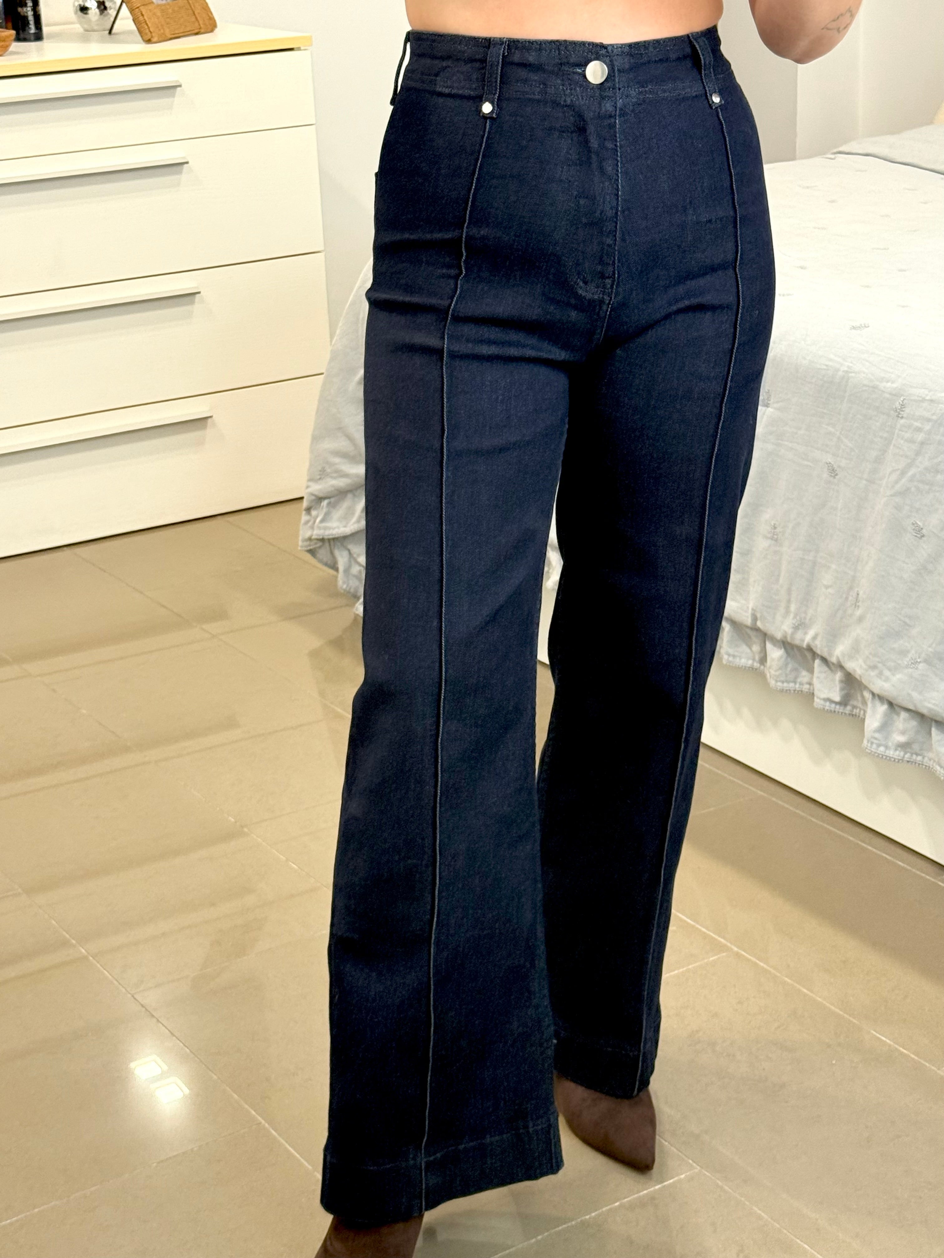 PANTAL¨®N DENIM COSTURAS