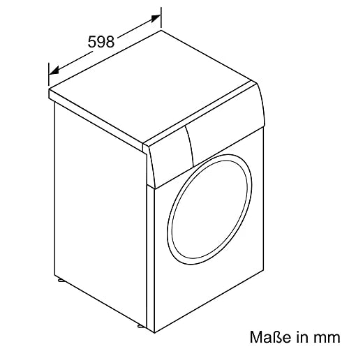 2025 Bosch WAN282K3, Serie 4, Lavadora de carga frontal, 8 kg, 1400 rpm, SpeedPerfect, máximo ahorro de energía y agua, función de añadir ropa, especialmente higiénica, AquaStop, IronAssist