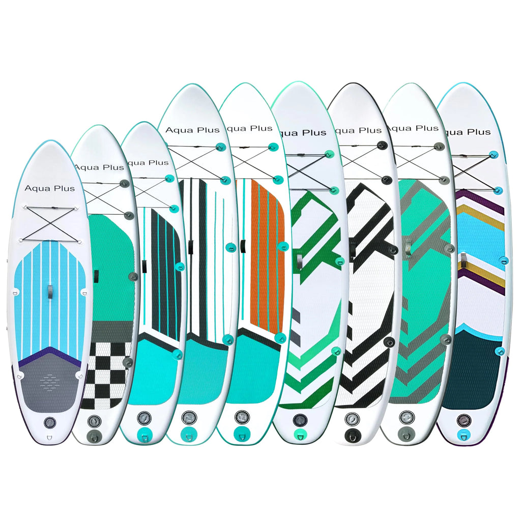 2025 Aqua Plus SUP Inflable – Grosor 15 cm, para Todos los Niveles, Tabla de Paddle Surf, ISUP con Bomba y Bolsa de Viaje, Adolescente/Adulto