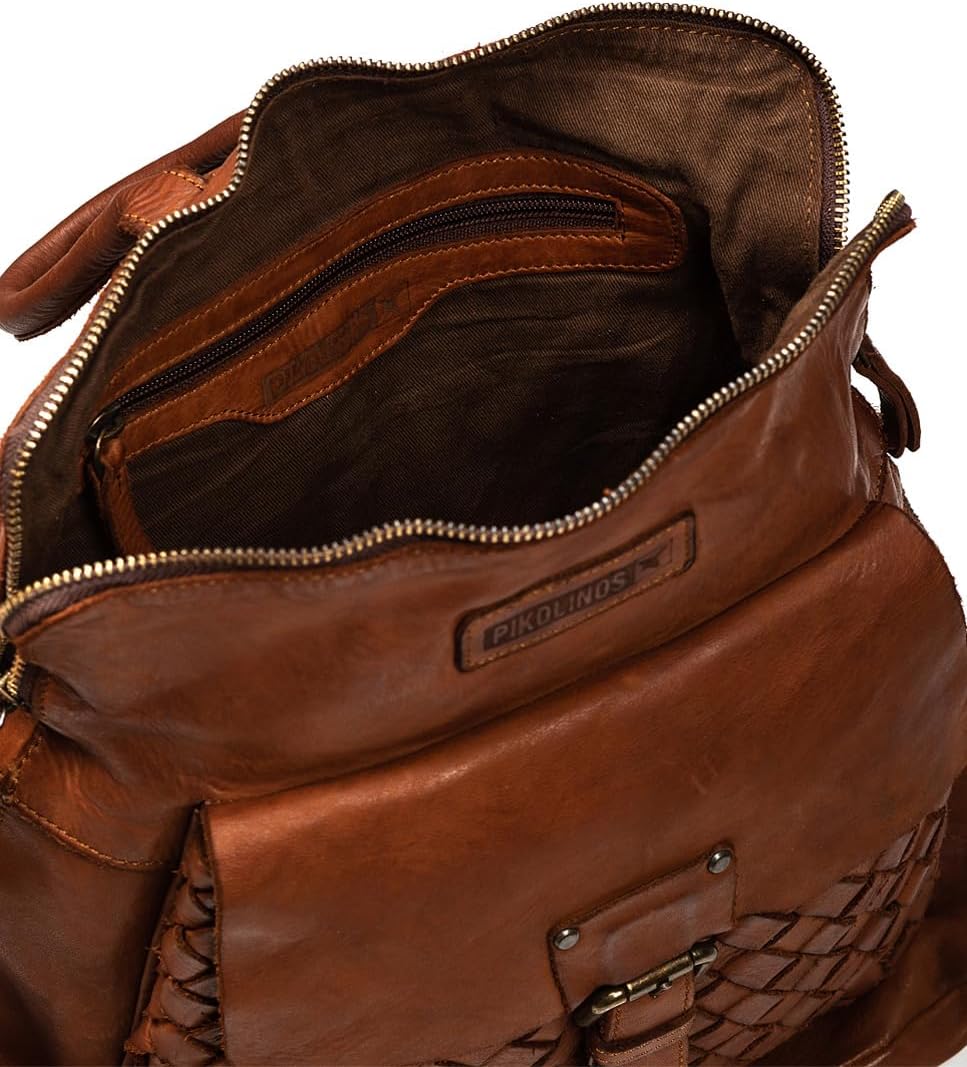 Pikolinos Mochilas en Cuero FAURA para Señora Color COGNAC