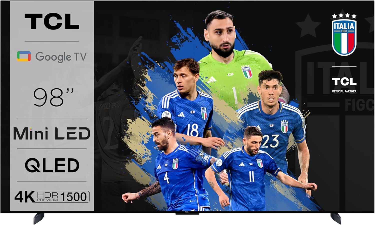 TCL 32V5C - Smart QLED Full HD 32-calowy telewizor Direct LED z systemem Android TV i HDR - kompatybilny z Google Cast i Google Home, smukła konstrukcja [klasa efektywności energetycznej F]