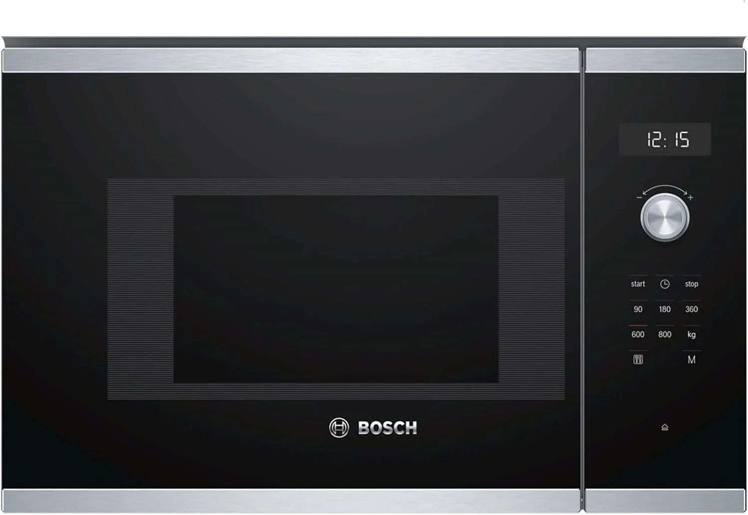 Bosch 6 Series BFL524MB0 Integrated Microwave (Built-in, Microwave with Grill, 20 L, 800 W, Rotary, Touch, Black)